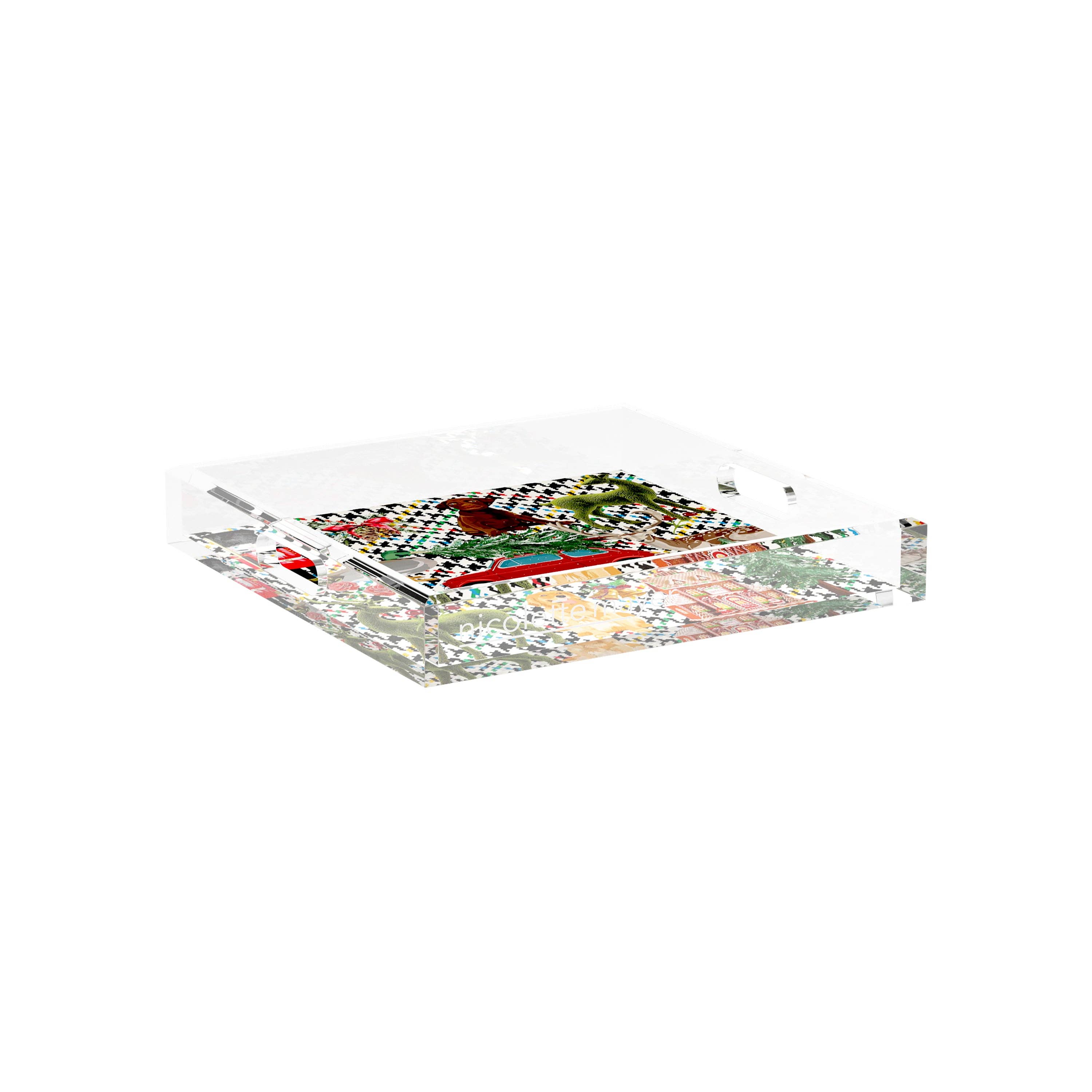 Nicolette Mayer Collection - Wholesale Decorative Tray - Ultimate Christmas Acrylic Square Decorative Tray10