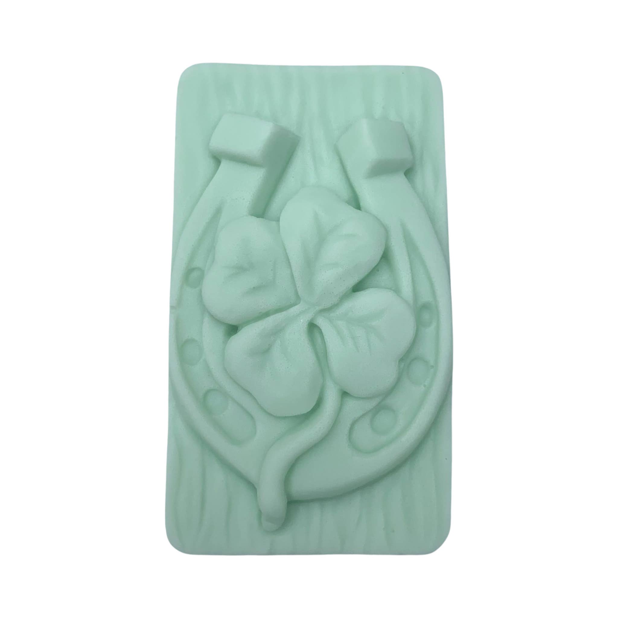 Plunk Soap and Candle Company - Wholesale Bar Soap - Four Leaf Clover & Horseshoe Soap: St Patricks Day | Gift