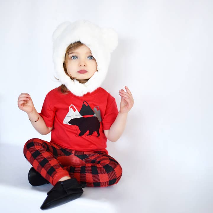 Doodle Pants – Engroshandel T-shirt - Børn – Black Bear Toddler og Kids Shirt3