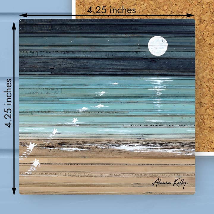 Skræddersyet firkantet stenunderlag - Cove - AK Nightswimming for engroshandel hos ADDLE iNK