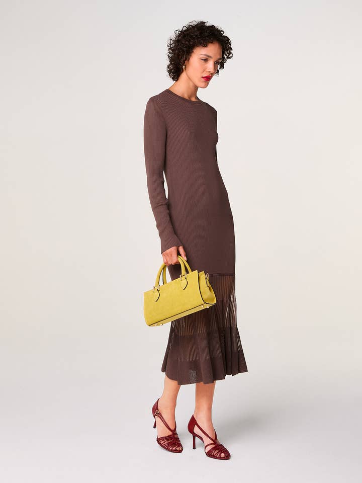 Rodier - Wholesale Dress - Women's - Long two-material dress10