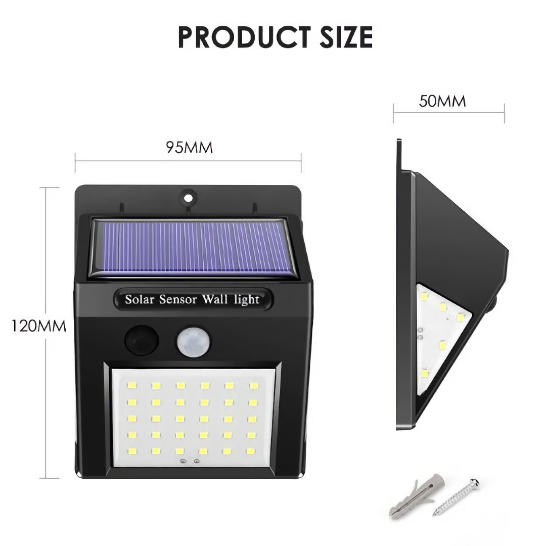 YI LIGHTING LLC - Wholesale Outdoor/Lawn Light - Solar Outdoor Wall Lights with Motion Sensor 40-LEDs 6000K5
