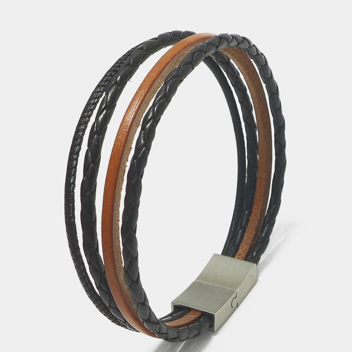 Pulsera deportiva para hombre Leather Star LB26 de cuero auténtico para venta al por mayor de STARBEIT