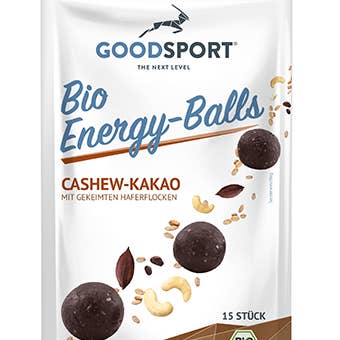 Organic energy balls, cashew cocoa, sprouted, Riegel Sport for wholesale by Goodsport