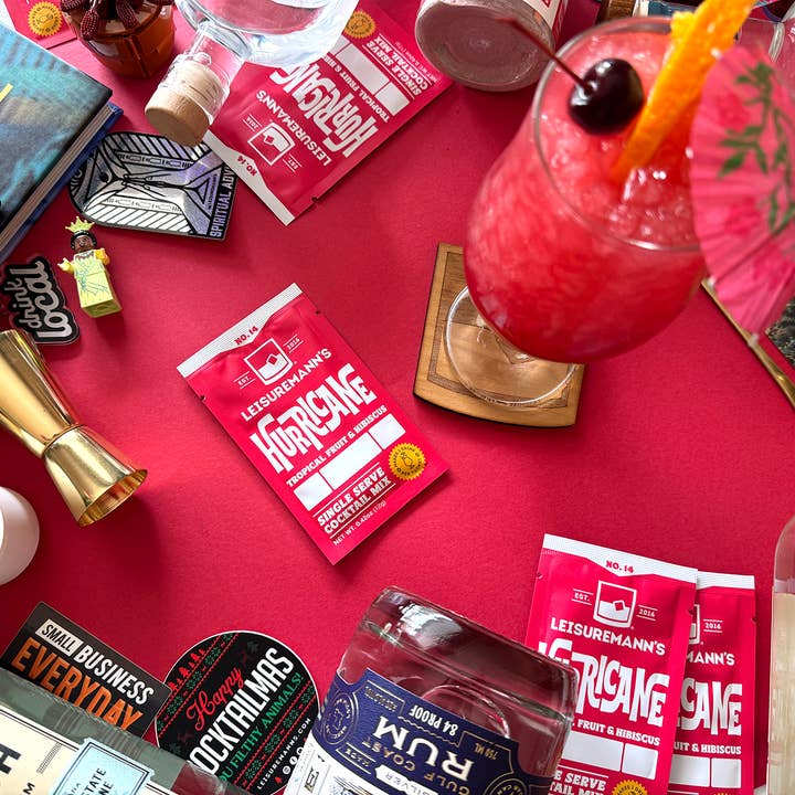 Leisuremann's Cocktail Mixes – wholesale Cocktail mix/syrup – Hurricane Single Serve Cocktail Mixer2