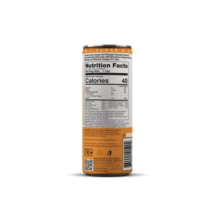 Reneva Collagen Drink and Powders - Wholesale Sports/Energy Drink - Reneva Collagen Drink-Passion Fruit, Orange & Pineapple