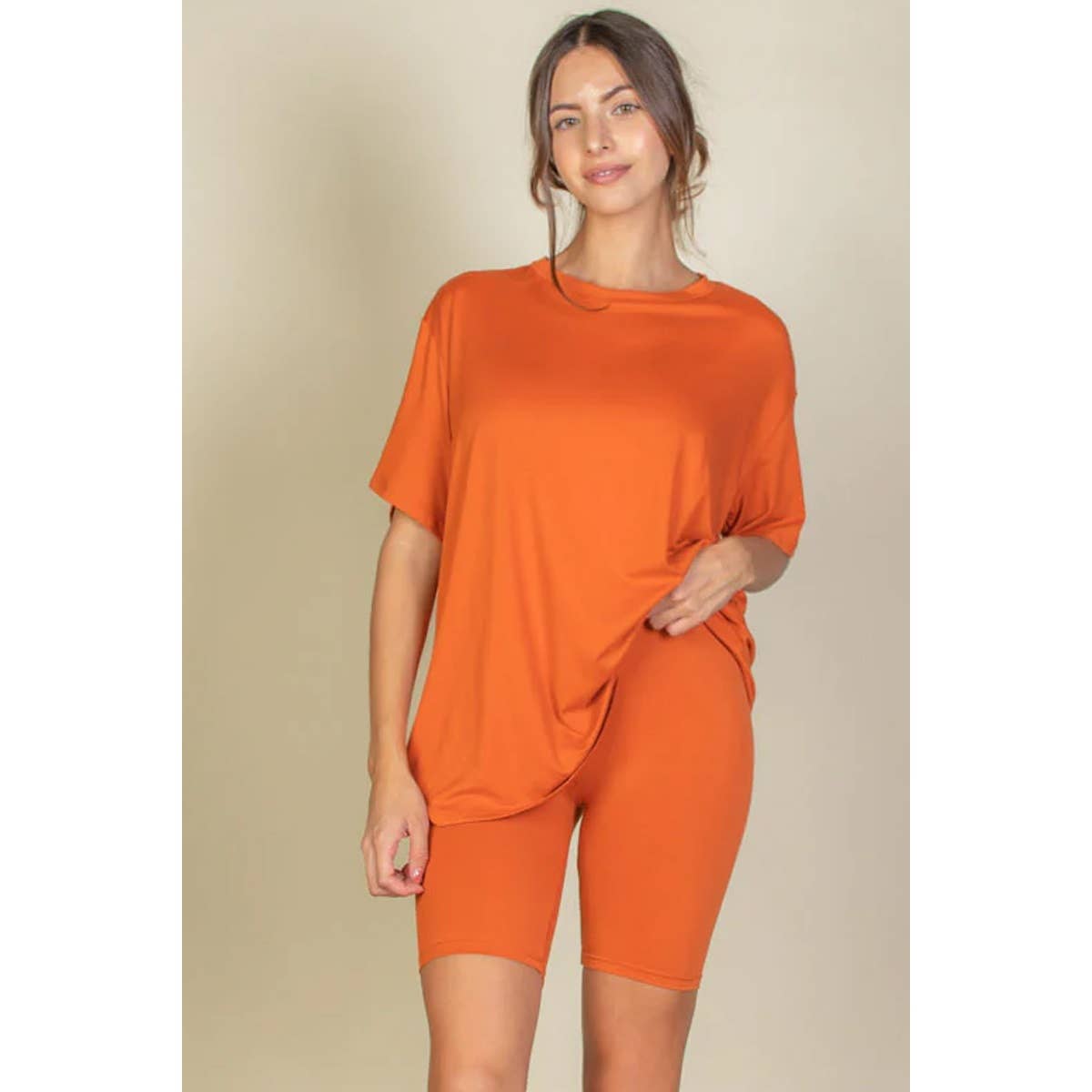 HiteJeans – wholesale Top & short set (NOT loungewear) – Women’s – TWO PIECE TOP BIKER SHORTS SET1