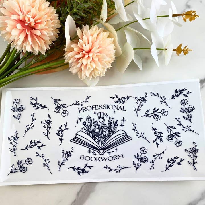 Bookworm professionale | Involucro UV DTF da 16 oz per la vendita all'ingrosso da parte di HKS Custom Designs