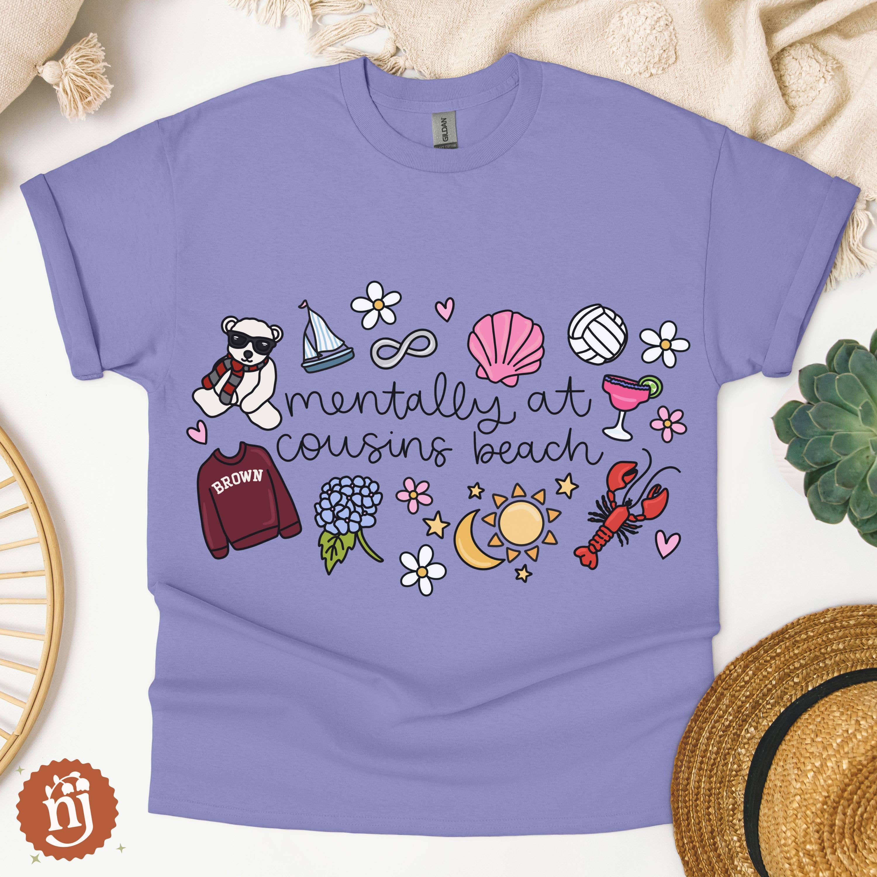 Nearly June Design Co - Wholesale T-Shirt (Graphic) - Unisex - TSITP Mentally at Cousins Beach T-Shirt8