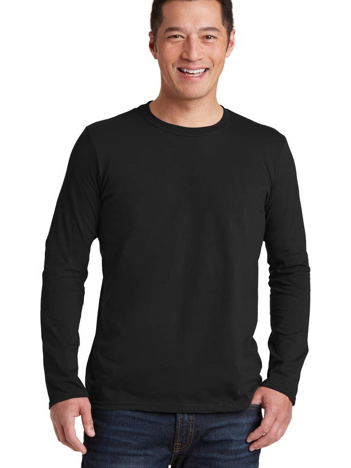 Ink Tees Custom T-Shirt Personalized Print, Premium Quality Cotton, Fast Turnaround Unisex Fit, Multiple Colors & Sizes Gildan Softstyle Long Sleeve T-Shirt. 64400 for wholesale by Ink Tees Custom Tshirts