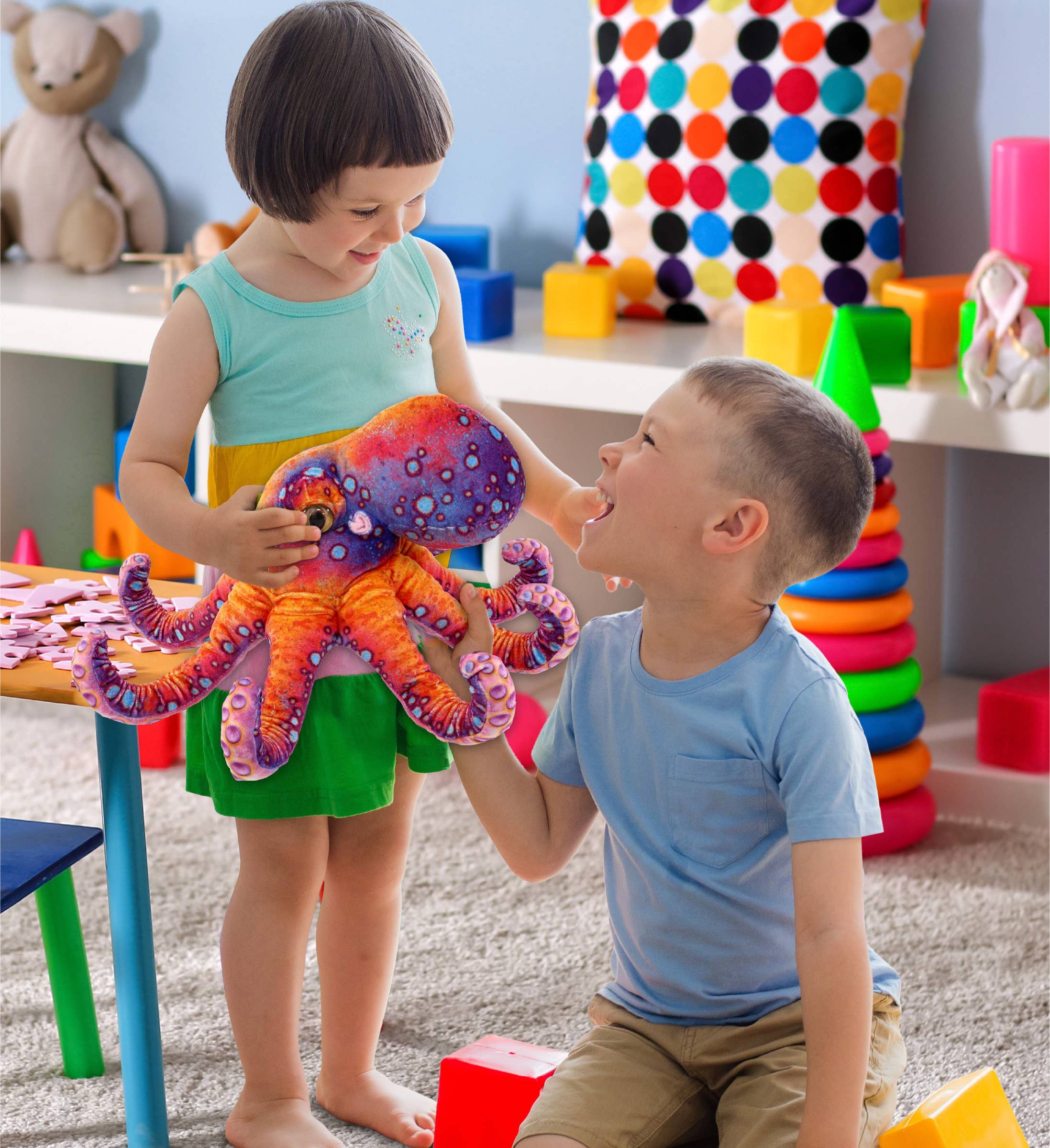 Cota Global - Wholesale Stuffed/Plush Toy - Kids & Baby - Wild Collection Plush - Octopus 15"5