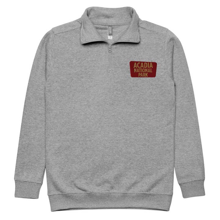 Park Service Apparel - Wholesale Sweatshirt - Unisex - Acadia National Park 1/4 Zip Fleece Pullover Unisex6