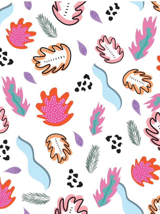 Abstract Floral Print Knicker for wholesale by Cheekfrills Knickers