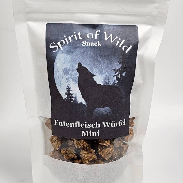 Spirit of Wild – Großhandel Leckerlis – Hund – Spirit of Wild Snack Entenfleisch Mini Würfel