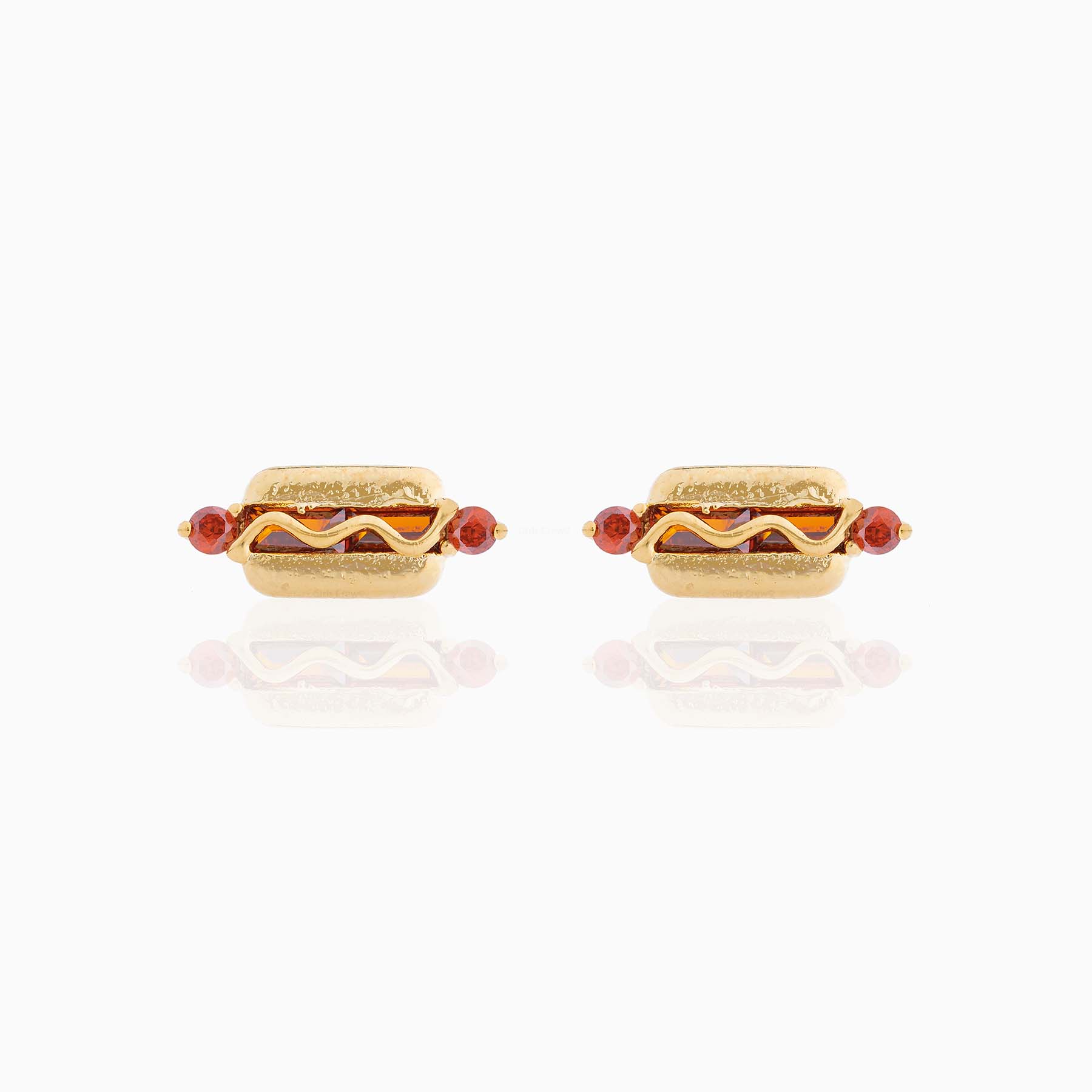 Girls Crew - Wholesale Stud/Post Earrings - Hot Dog Studs3
