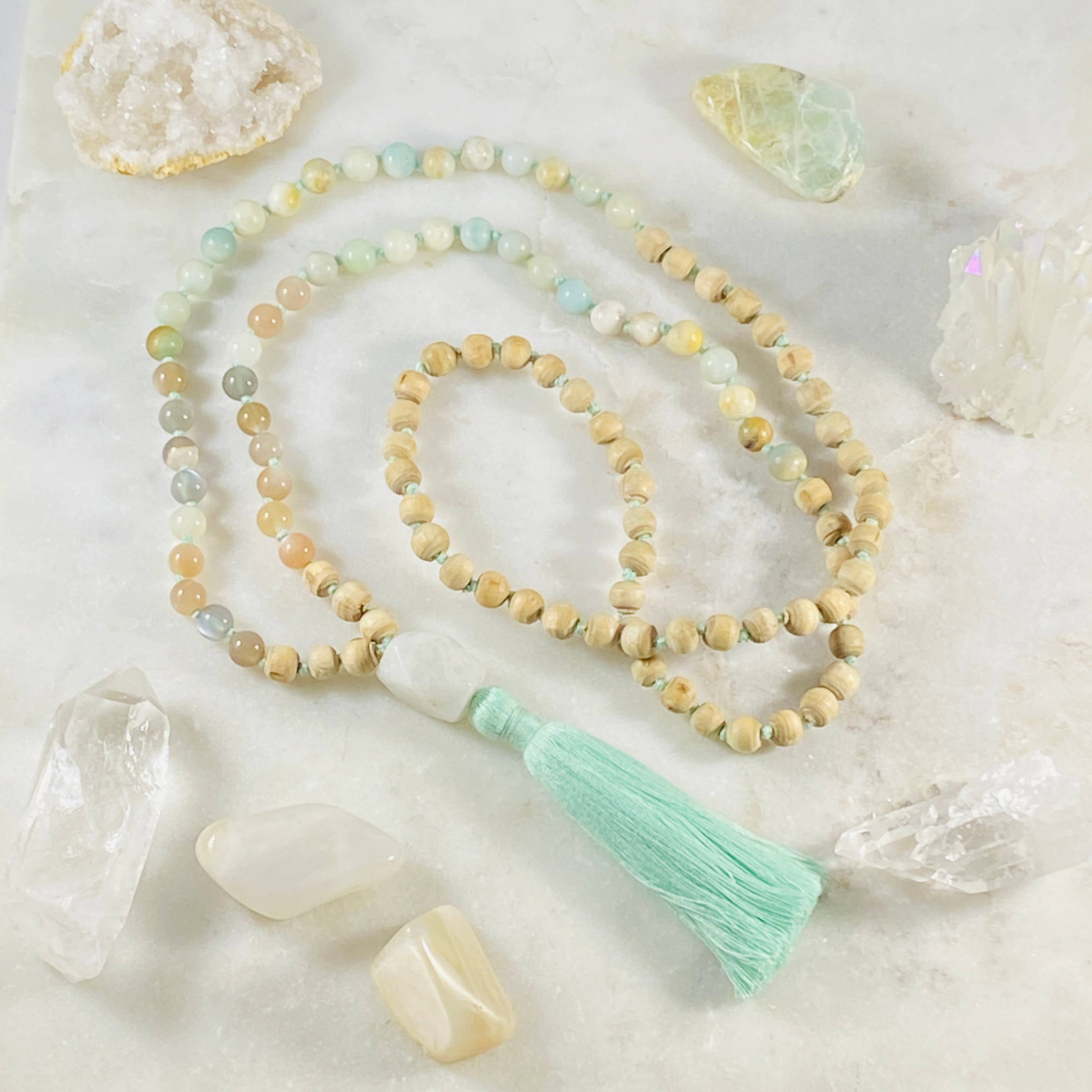 Sarah Belle - Wholesale Prayer Beads Necklace - Peace Mala3