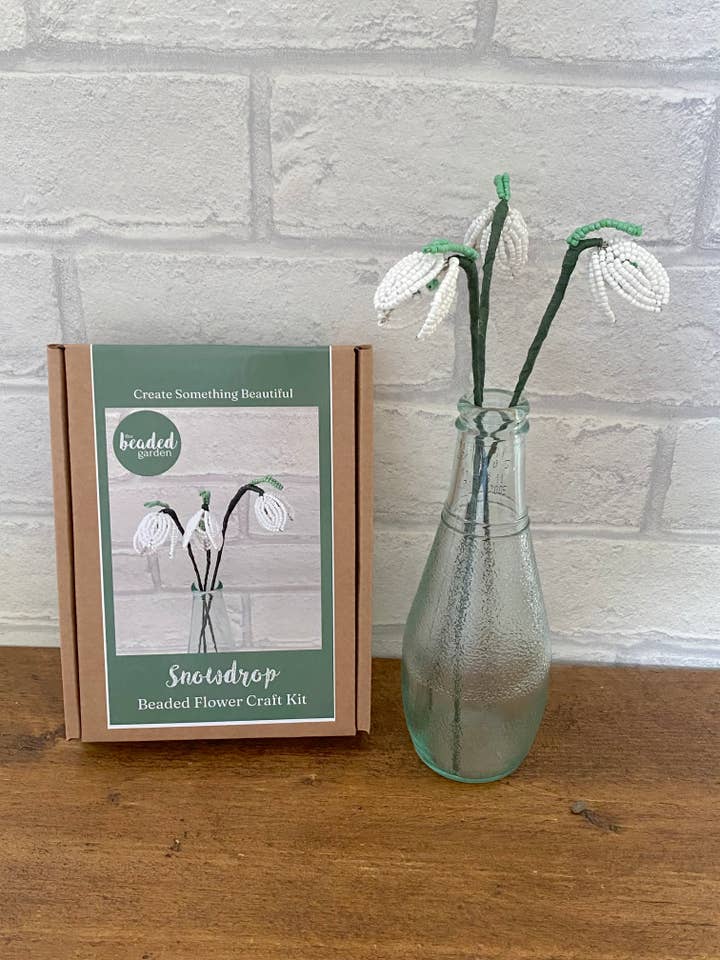 Kit per Creare Fiori di Perline Bucaneve - Un'idea regalo creativa. per la vendita all'ingrosso da parte di The Beaded Garden