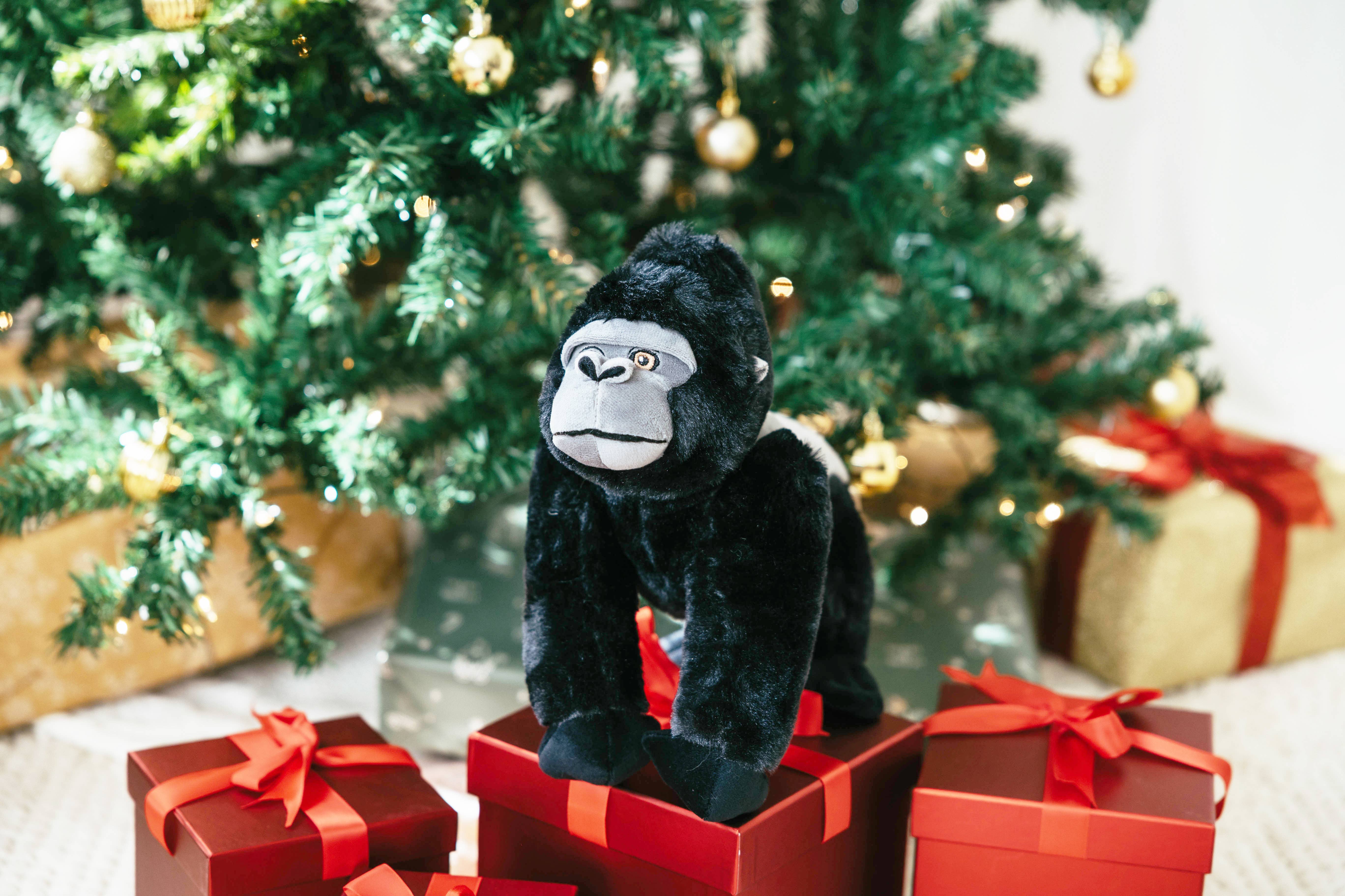 The Petting Zoo – Engroshandel Plyslegetøj - Børn og baby – Earth Keeperz Silverback Gorilla medium 12" Genbrugsbamse2