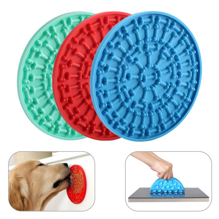 3 PCS Round Dog Lick Mat for wholesale by VUDECO