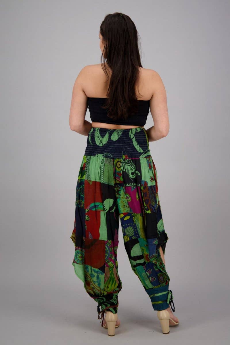 Colores surtidos Pantalones Harem Patchwork PAT-3291 de venta al por mayor en Faire16