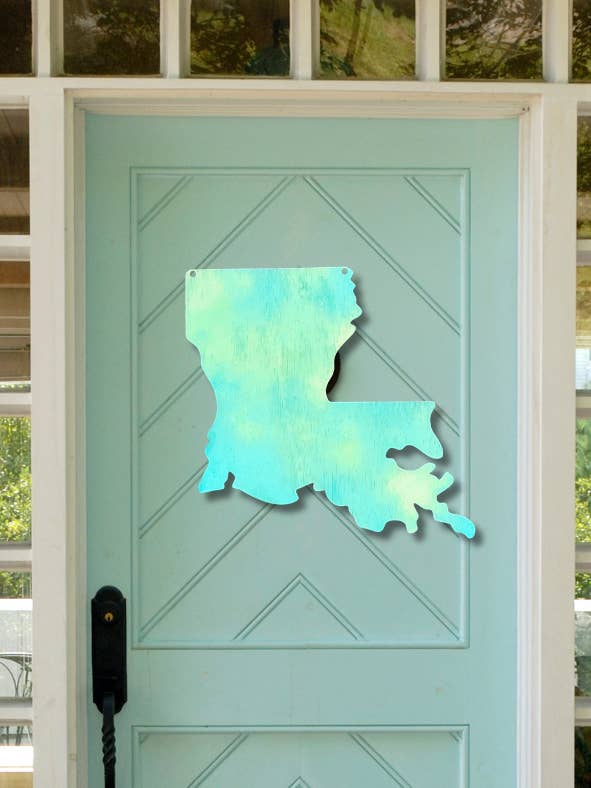 Louisiana Door Hanger for wholesale by Geaux Magnolia