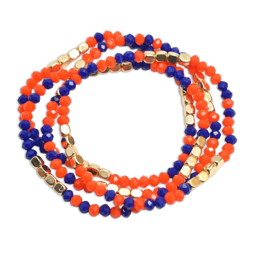 SOPHIA WHOLESALE – Pulseira de missangas por atacado – PULSEIRA ELÁSTICA MULTICAMADAS COM MISSANGAS DIA DE JOGO3