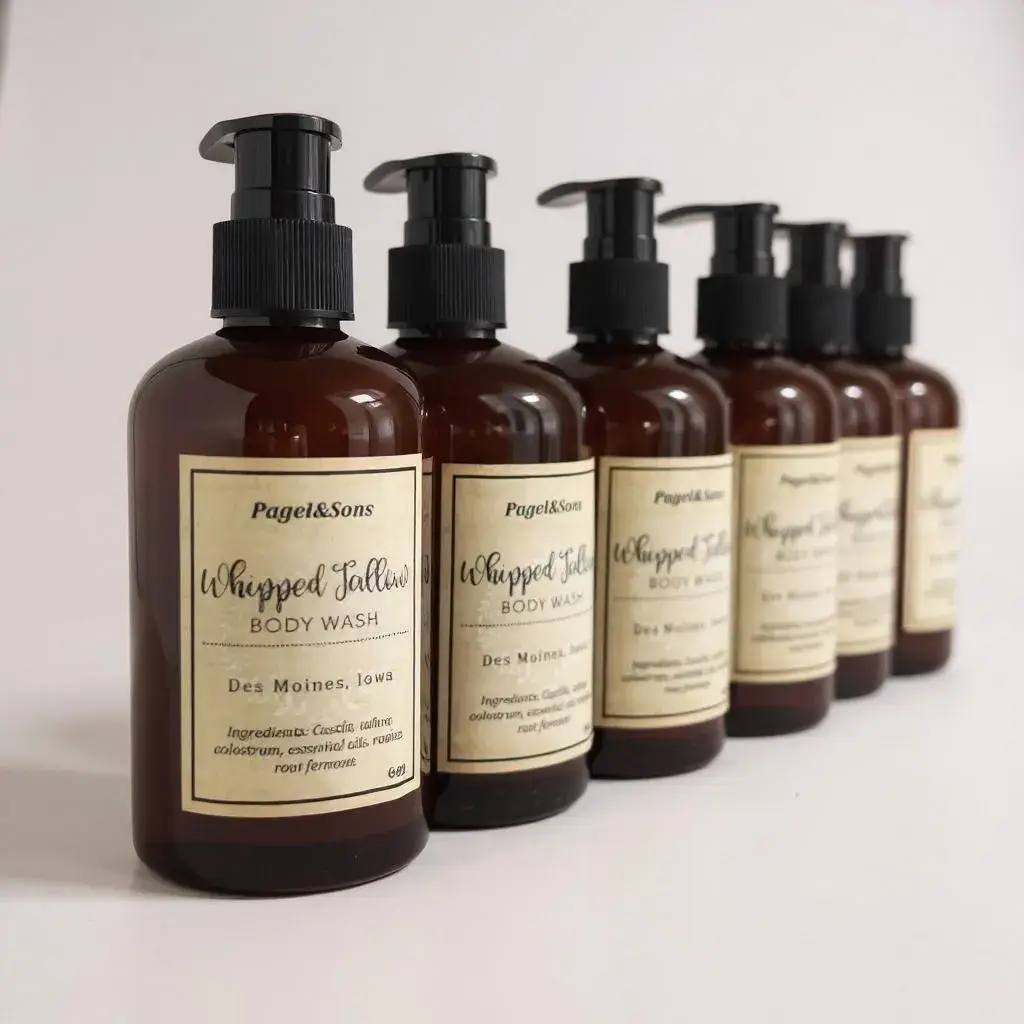 Pagel & Sons - Wholesale Body Wash/Shower Gel - Tallow Body Wash; Grassfed beef tallow shower gel1