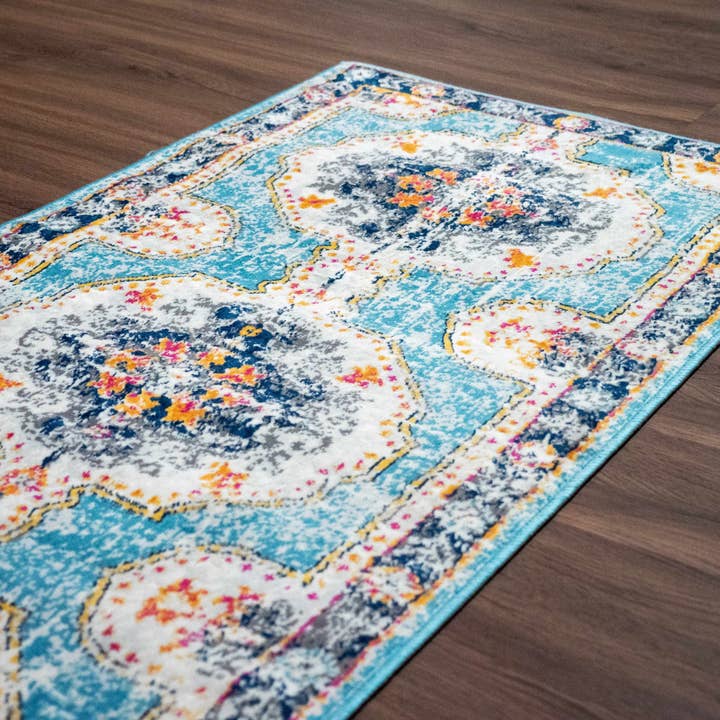 Hauteloom - Wholesale Area Rug - Tigried Turquoise 2308 Area Rug - Clearance8