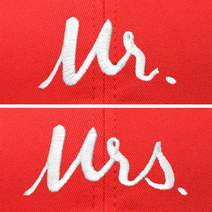Dalix - Wholesale Baseball Cap - Unisex - DALIX Mr and Mrs Baseball Cap Matching Couples Hat Set23