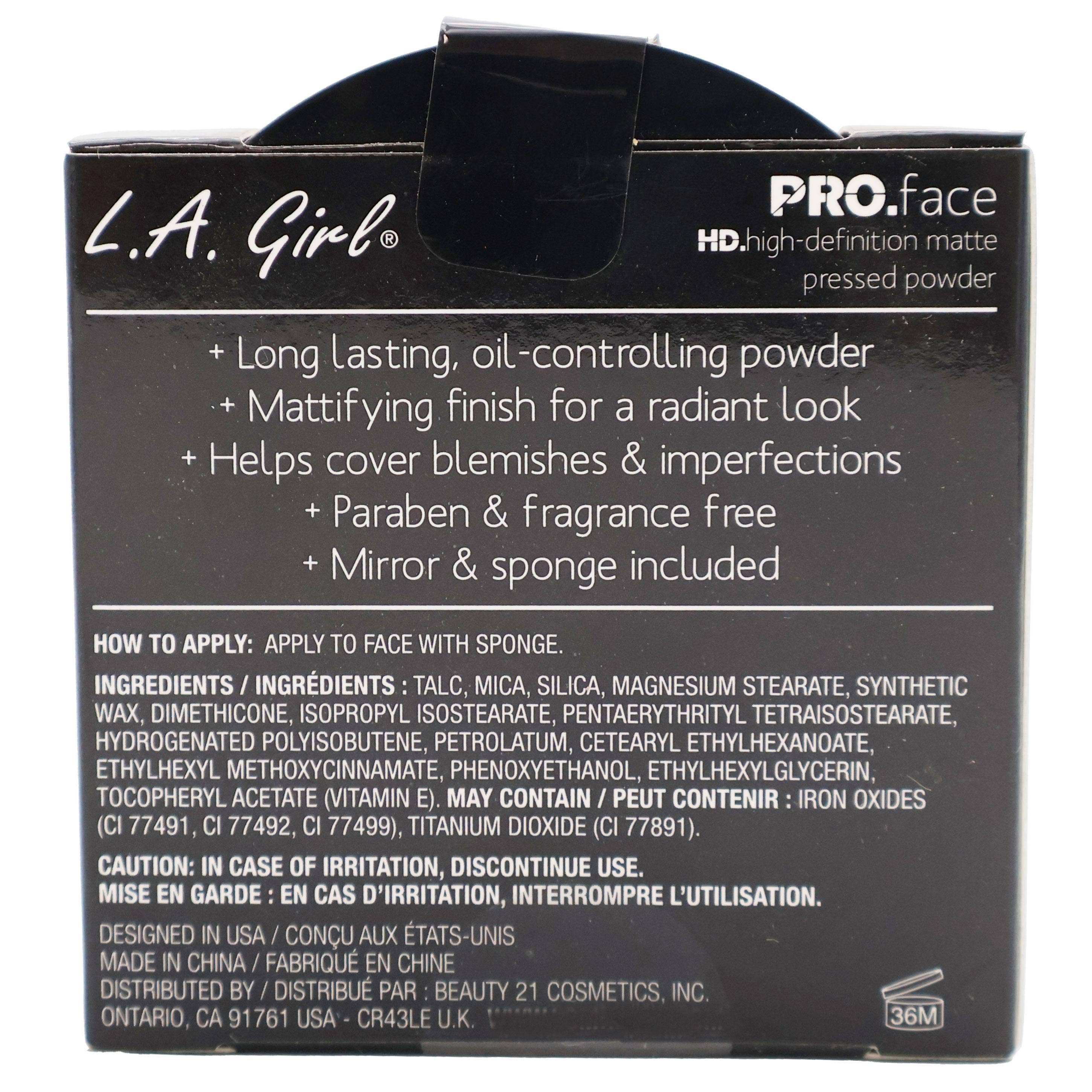 KT Supply – wholesale Face mineral powder – LA Girl Pro Face Matte Pressed Powder, Warm Honey, GPP6071