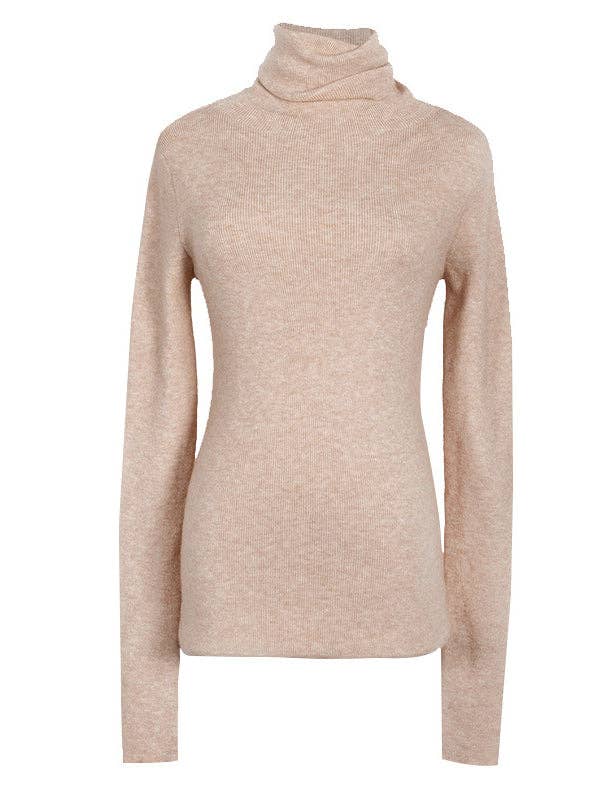 StyleGalX - Vente Pull en maille – femme - Chandails simples et skinny à manches longues de couleur unie5