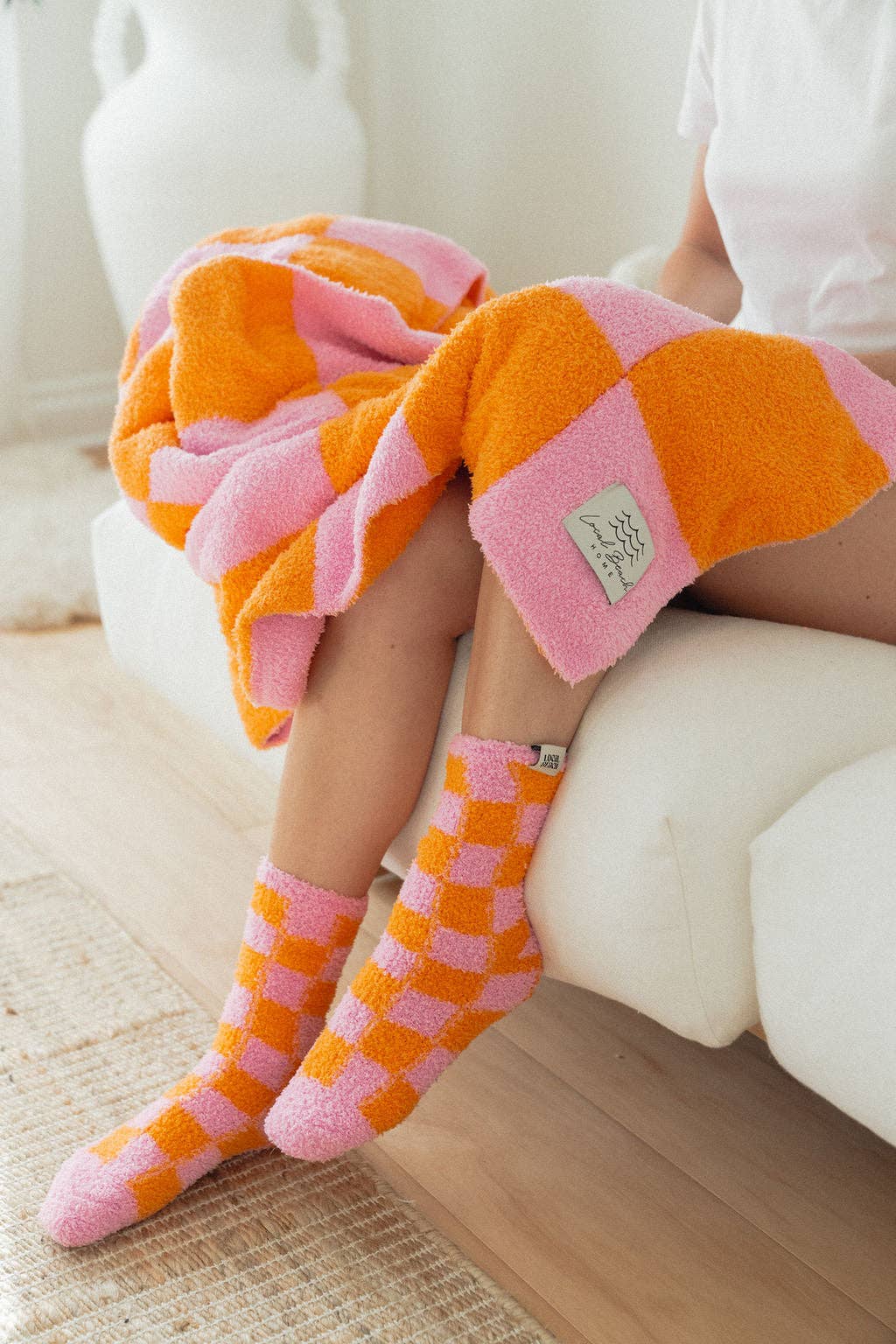 Local Beach - Wholesale Throw Blanket - Checker Luxe Home Blanket7