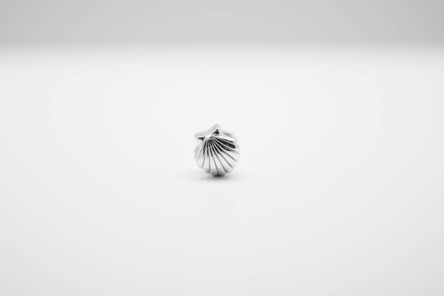 TALISMAN JEWELLERY (D&Fidanverdi, S.L.) - Wholesale Individual Charm/Pendant - Shell Charm Camino de Santiago Rhodium-Plated 925 Silver2