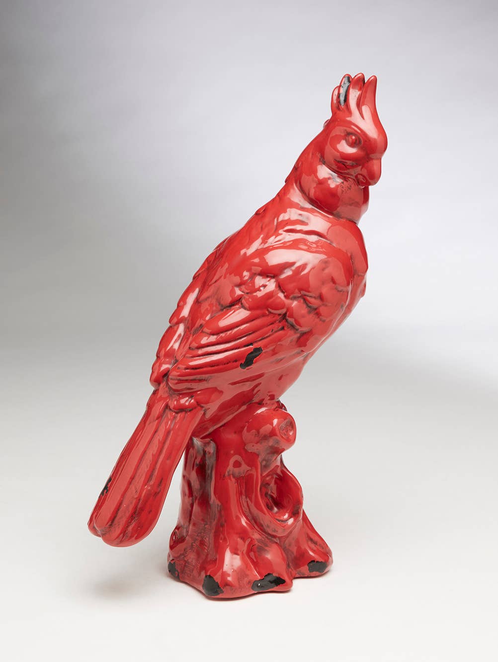 AA Importing - Wholesale Decorative Figurine - Cockatoo Ceramic Statue in Red0
