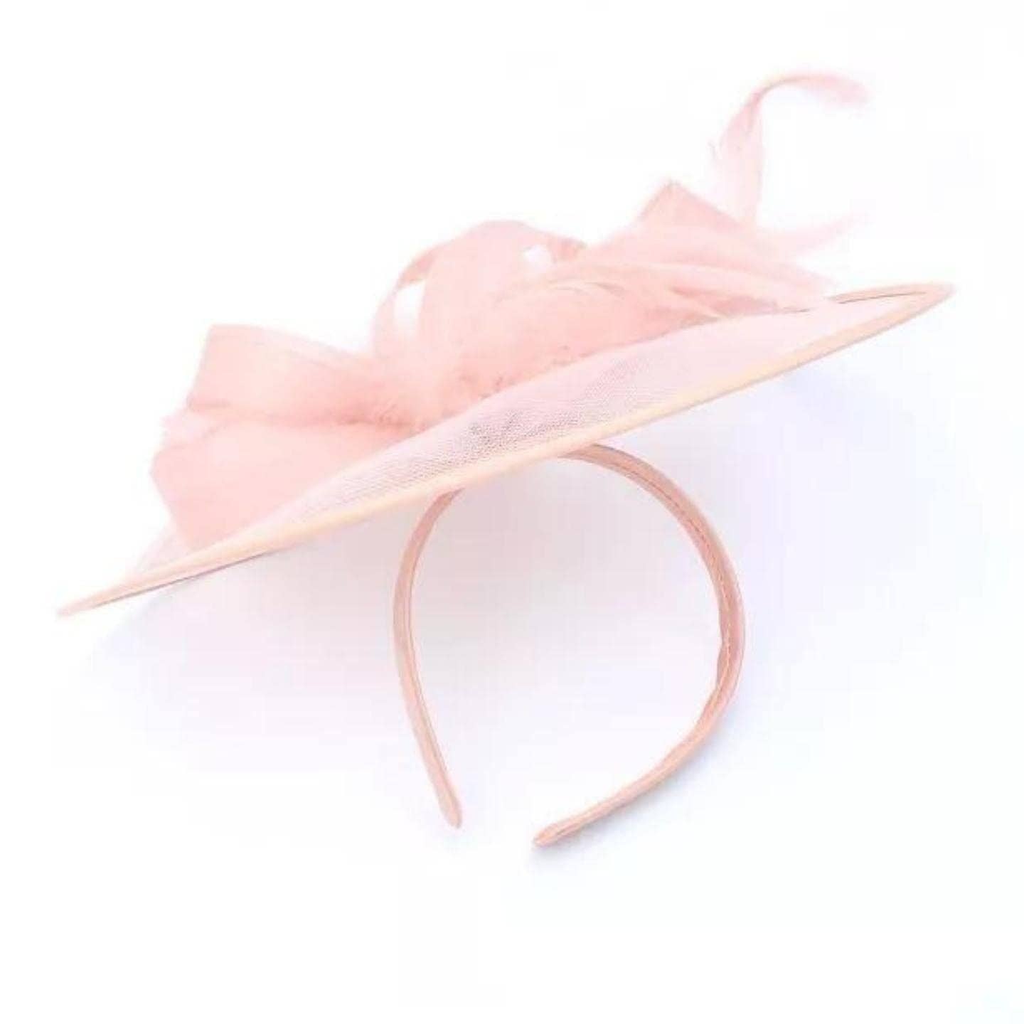 Topkids Accessories - Wholesale Fascinator Hat - Women's - Large Fascinator Headband Hair Band Feather Fascinator Hats Looped Net Wedding Hats Bridal Hats Cocktail Hats Royal Ascot Hats On Aliceband for Women, Ladies, Girls5