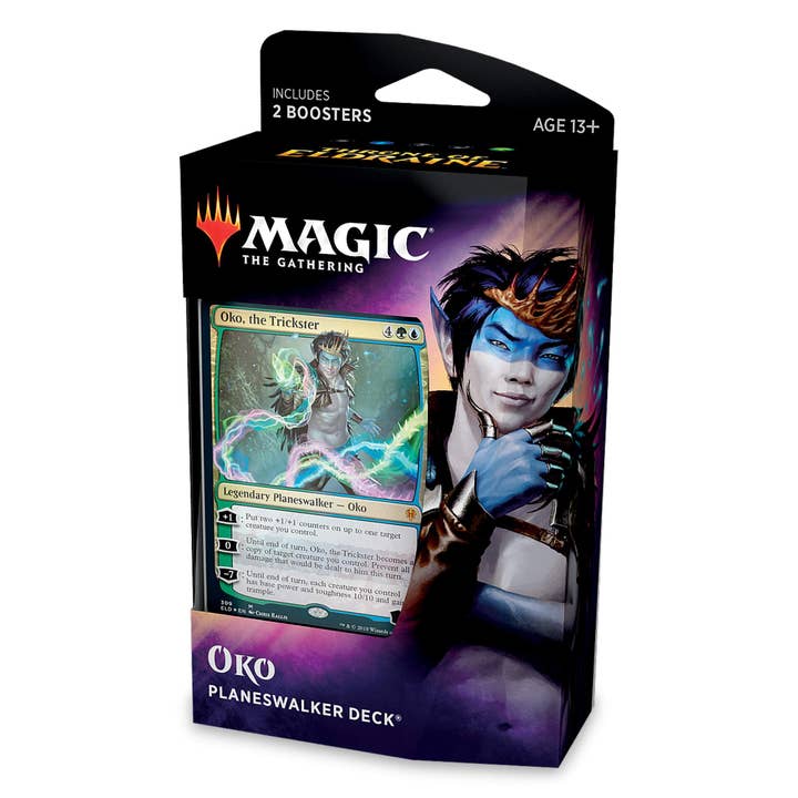 Magic: The Gathering: Trono de Eldraine - Mazo de Planeswalker de Oko, el Embaucador para venta al por mayor de The Shumi Company