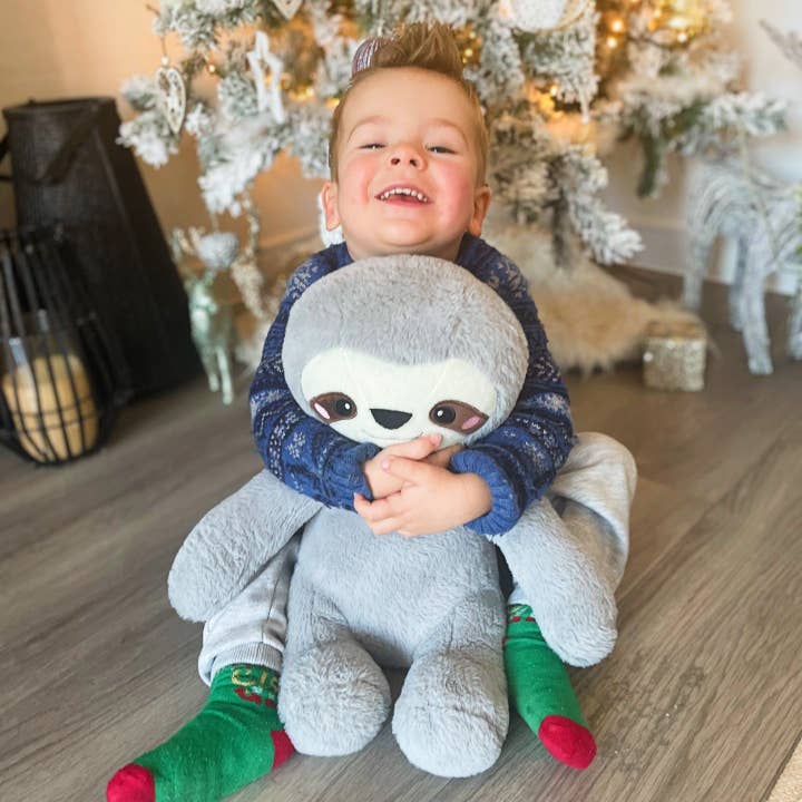 LoveHugs - Vente Peluche – enfant et bébé - Peluche lestée de 1,5 kg pour l'anxiété - Peluche pondérée par paresseux