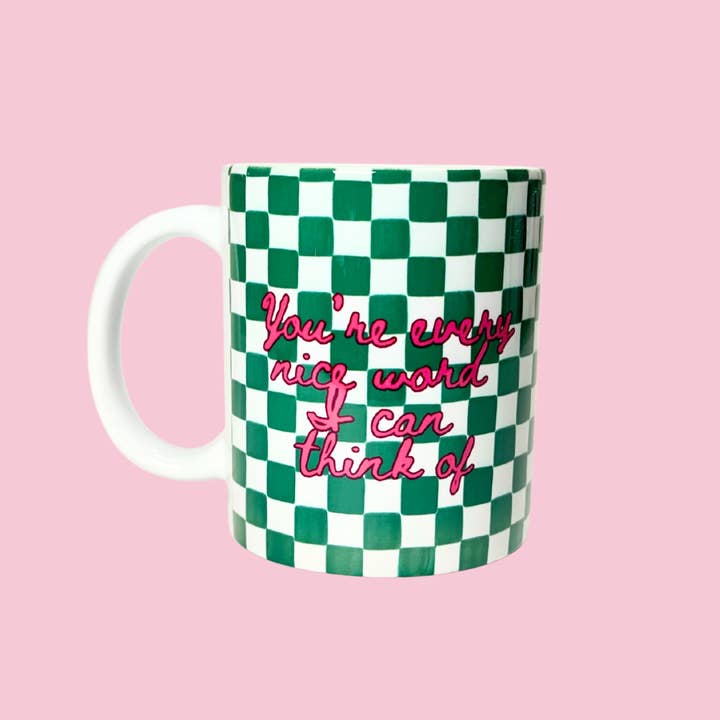 És Todas as Palavras Bonitas Que Consigo Imaginar Caneca por atacado de Flamingo Candles
