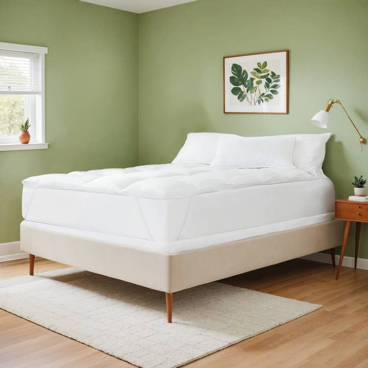 White Luxury Ultra Plush Mattress Topper for wholesale on Faire