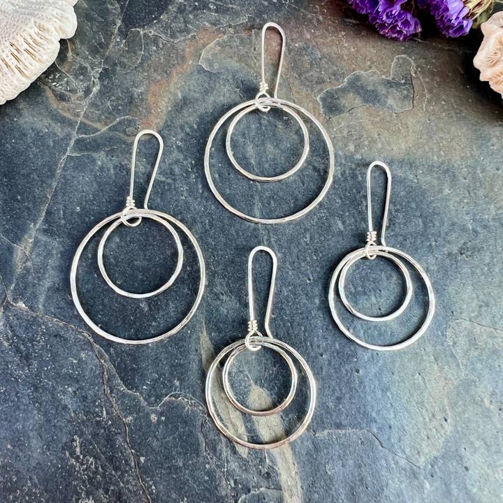 Orbit Earrings - Silver for wholesale by Midnight Pacific Studio
