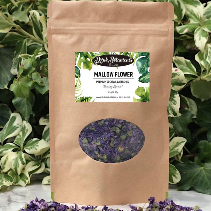 Drink Botanicals Ireland - Wholesale Cocktail Mix/Syrup - Dried Mallow Flower - Drink Botanicals Ireland2