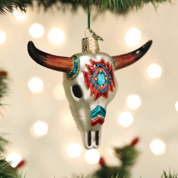 Old World Christmas - Wholesale Ornament - Southwestern Steer Skull Ornament0
