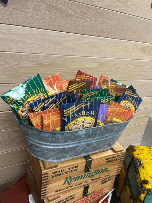 Fairhope Favorites, Inc. - Wholesale Nuts - Mixed Microwave Nuts - Almonds, Cashews, Peanuts & Pistachio1