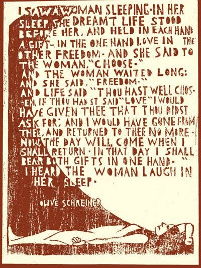 Femme endormie (Affiche) pour la vente par Ricardo Levins Morales Art Studio