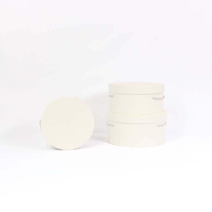 Elegant Design Supply - Wholesale Gift Box - Line Textures Round Box with Handle9