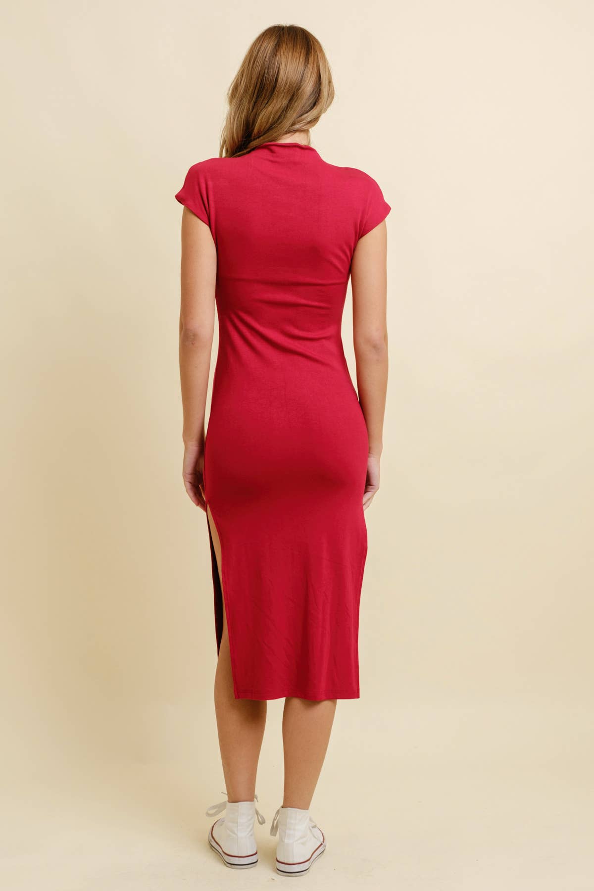 Cloud Ten - Venta al por mayor Vestido - Mujer - Vestido midi con abertura lateral10