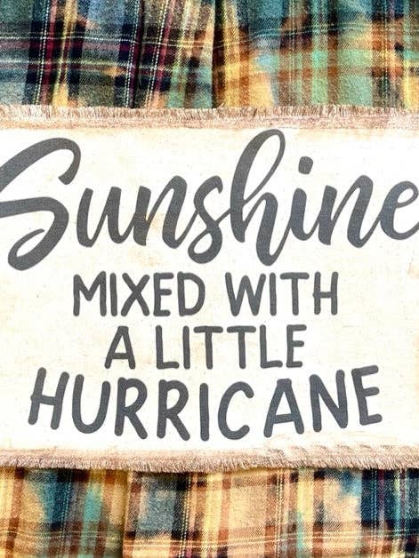 CAMISA FLANELA “SOL MISTURADA COM UM POUCO DE FURACÃO” (#52) por atacado de Jana's Flannels