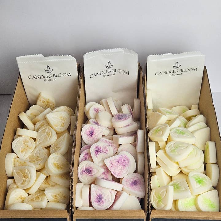 Patchouli Plum & Rose Pick & Mix Wax Melts. for wholesale by Candles Bloom Limited