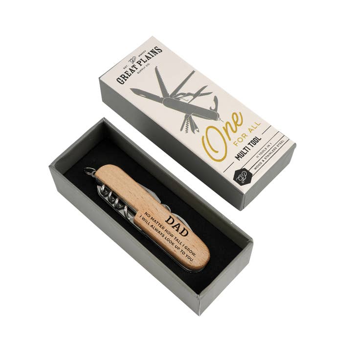 CGB Giftware - Wholesale Handy tool - 'No Matter How Tall I Grow...' Wooden Multi Tool In Gift Box1
