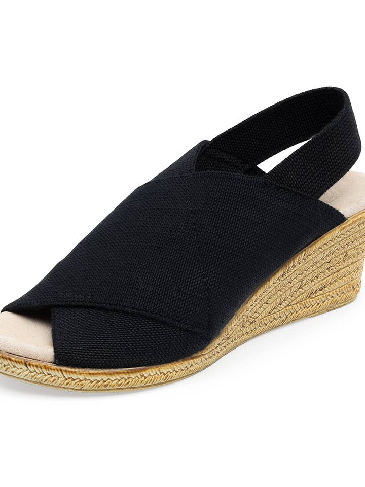 Charleston Shoe Co. - Wholesale Sandals - Women's - Elizabeth Spring 25 - Peep Toe Sling Back Wedge/Sandal0